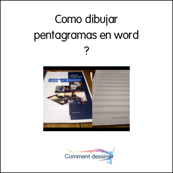 Como dibujar pentagramas en word